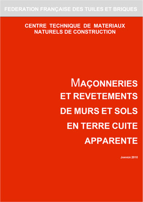 Maçonnerie et revêtements de murs et sols en terre cuite apparente